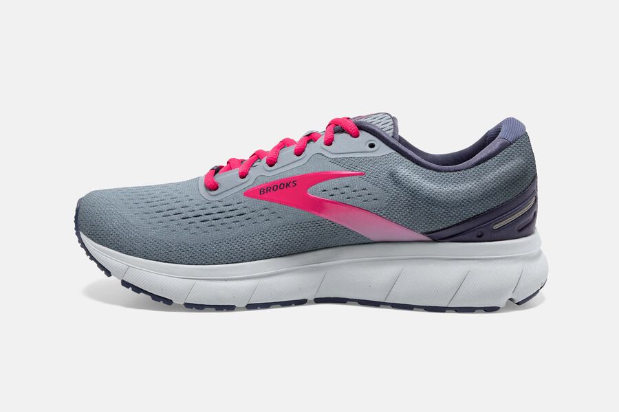 Brooks Running Shoes - Trace Road Womens - Grey/Pink - RNG-926714